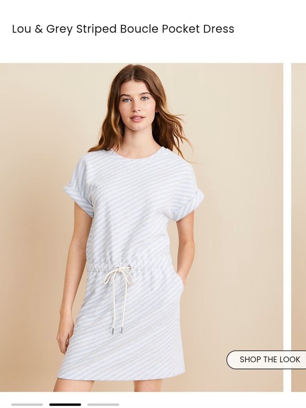 Lou & Grey  Loft Striped Dress Size Small